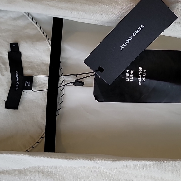 Vero Moda Parisian open front Linen blend Blazer - Picture 3 of 5